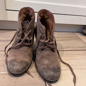 Clarks Distressed Brown Chukka Boots